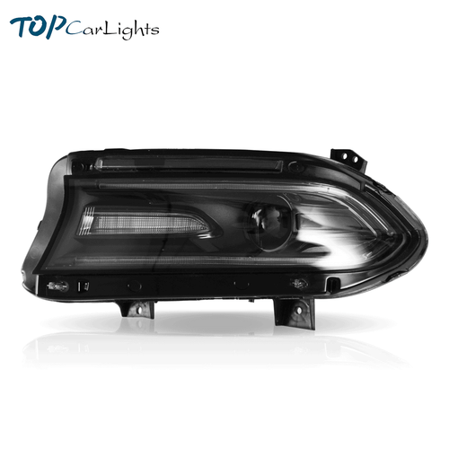 2Pcs LED Headlight For DODGE CHARGER 2015-2022 Assembly W/ Sequential Indicator - Picture 2 of 12