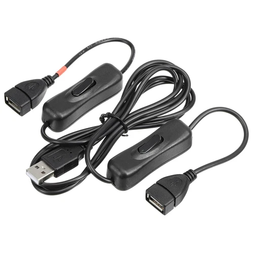 USB-Verlängerungskabel mit Ein-/Aus-Schalter, 1 Meter USB-Stecker