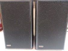2 - Pinnacle Model # Ac 500 Bookshelf Speakers 8 Ohm Black, Tested.