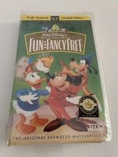 Walt Disney's Masterpiece Fun and Fancy Free (VHS, 1997) Clamshell NTSC Sealed