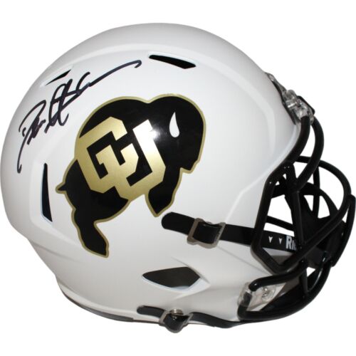 Deion Sanders Signed Colorado Buffaloes F/S White Helmet Beckett 42744 - Picture 1 of 6
