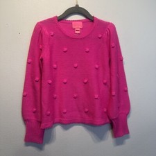 Lilly Pulitzer Girls Hot Pink Spring Sweater Size Small 4-5 Knot Detail