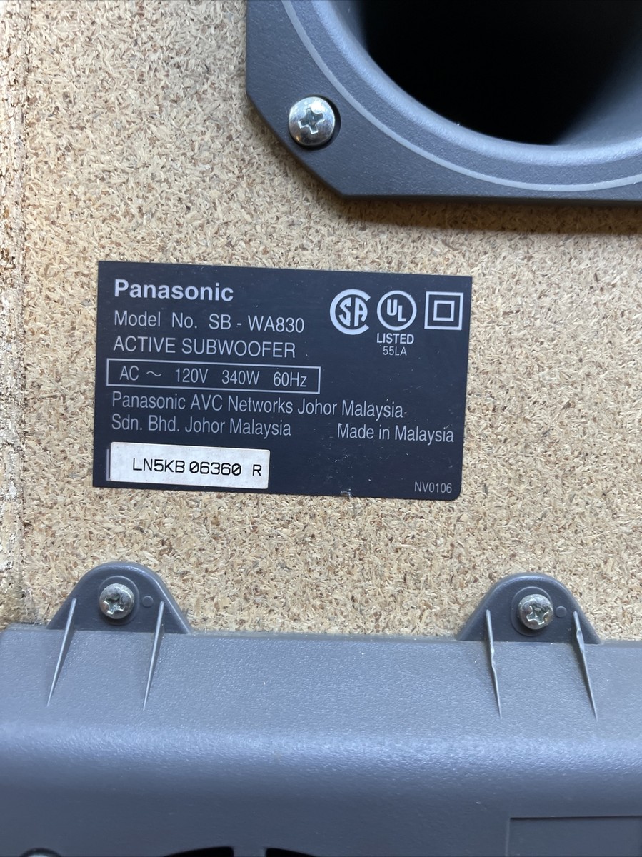 Panasonic 5.1 Surround Sound Subwoofer SB-WA830 | eBay