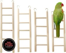4 juguetes para p jaros: escaleras de madera para periquitos, loros, cacat as