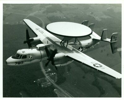 8 x 10 Photo & News Release Northrop Grumman E-2 Hawkeye AEW Aircraft 1970s