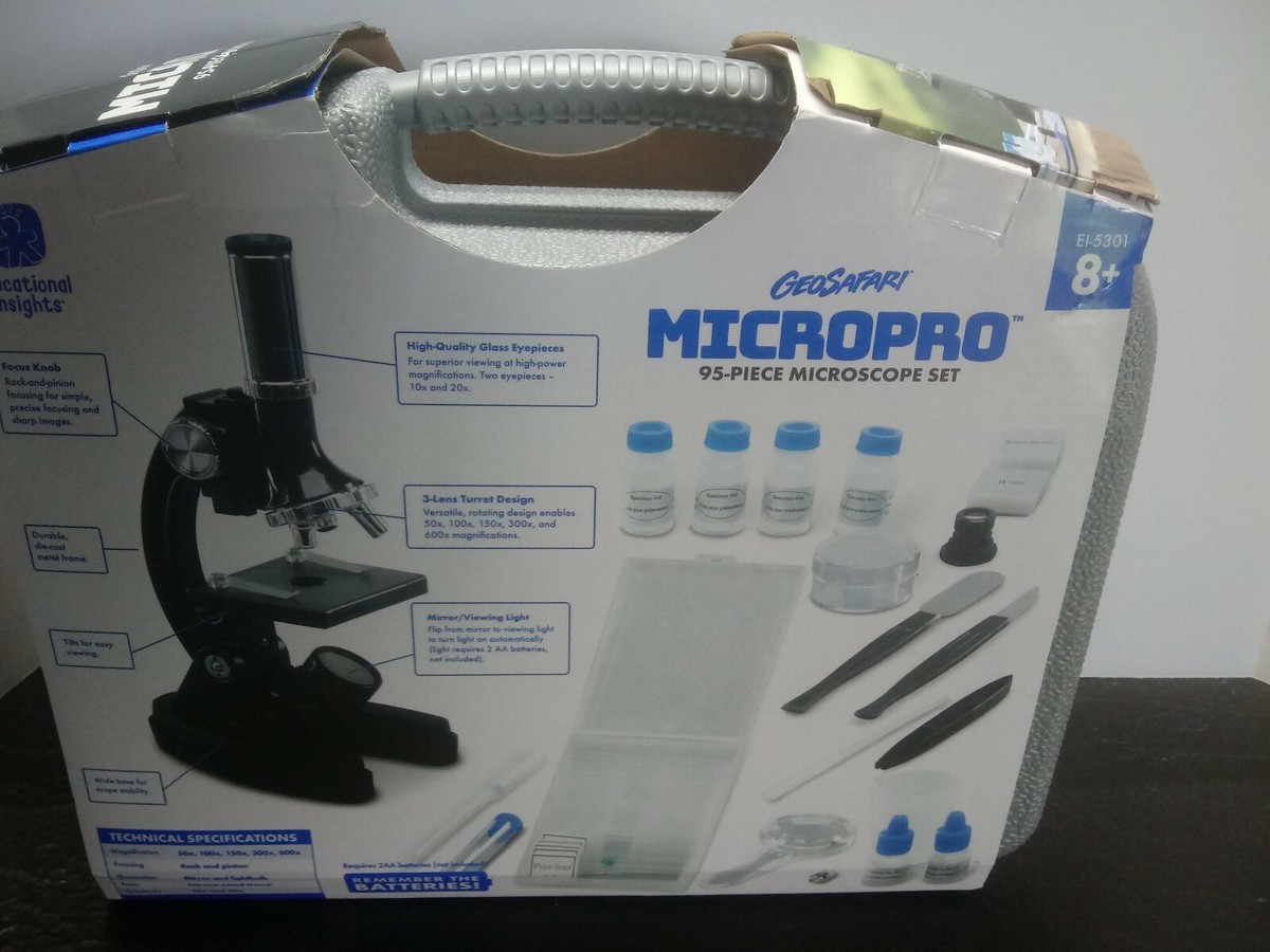 Educational Insights Geosafari MicroPro 48pc Microscope Set for