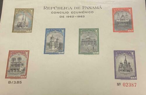 ​​O) 1964 PANAMA, ERROR, GOTHIC ARCHITECTURE- HERITAGE, CATHEDRALS, AMERICAN BAN - Picture 1 of 1