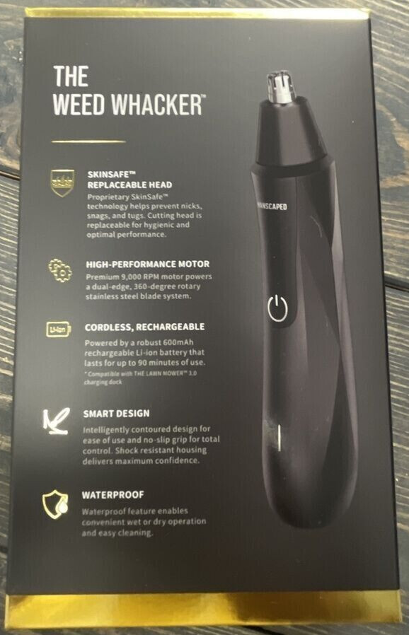 The Weed Whacker Electric Nose & Ear Hair Trimmer Waterproof NEW IN