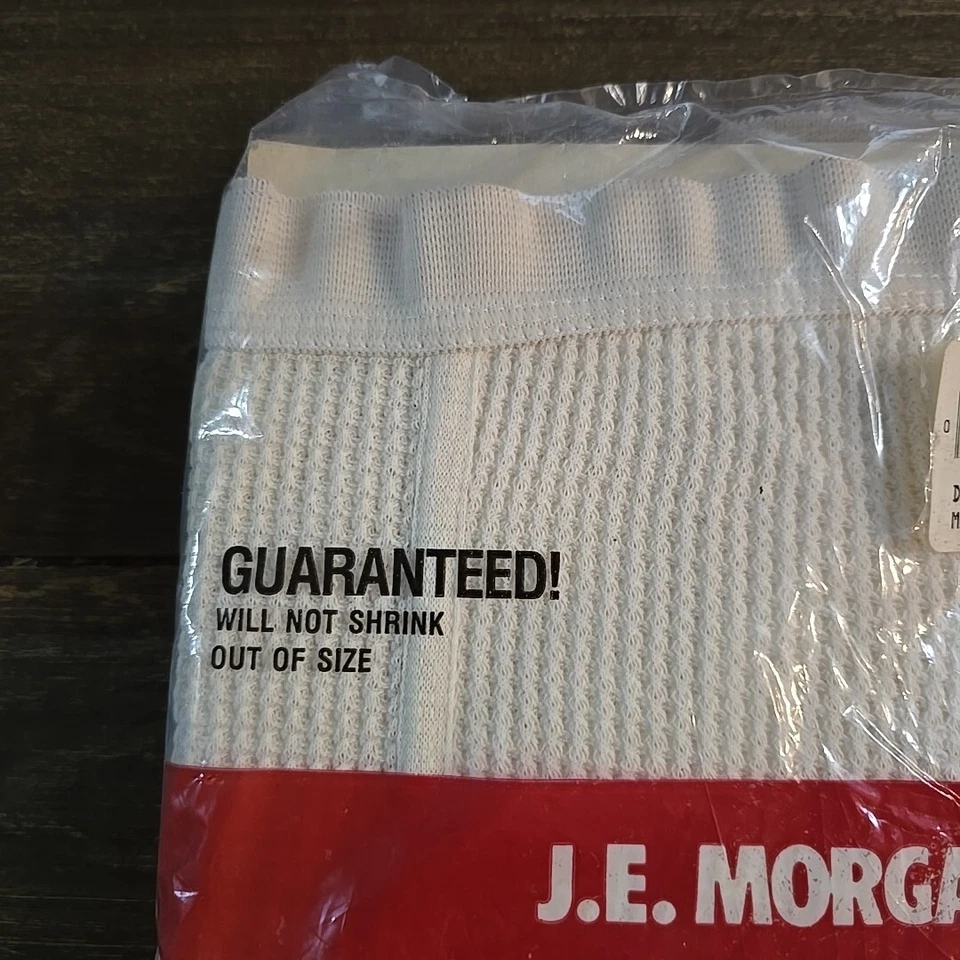 JE Morgan Cream Thermal Pants Long Johns Size L Sealed Deadstock USA Vintage - Image 2 of 4