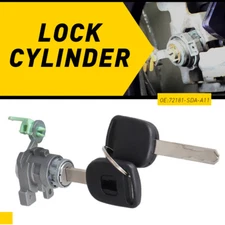 Left Driver Side Door Lock Cylinder W/ 2Key For Honda Accord 2003 04 05 06 07