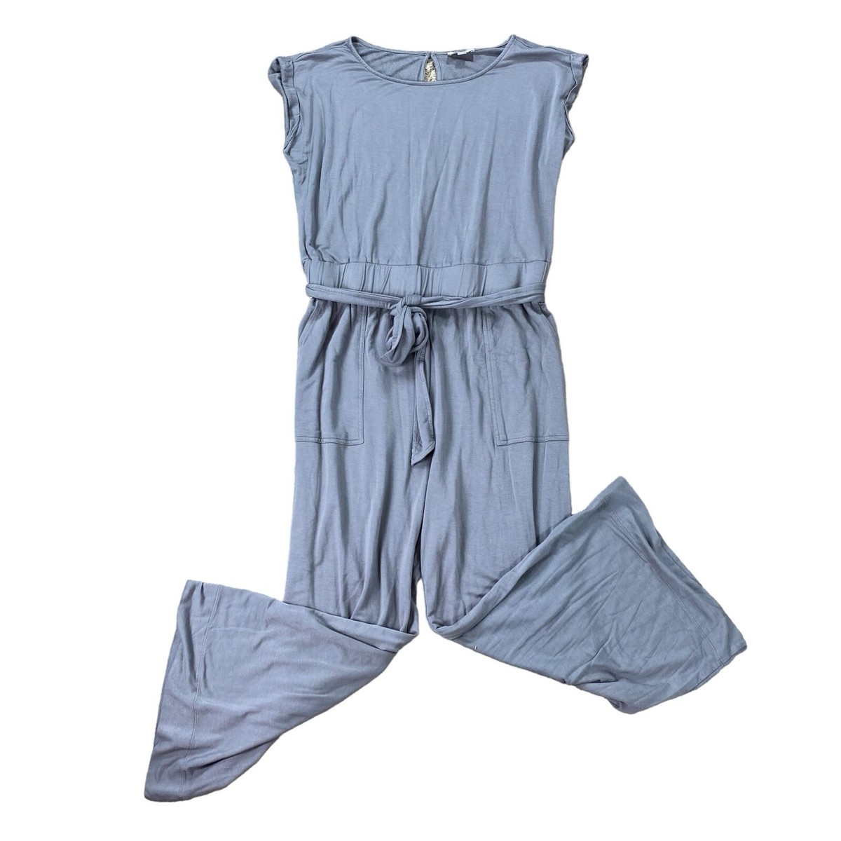 LOFT Outlet Womans Lounge Jumpsuit Size L Belted Comfy | eBay