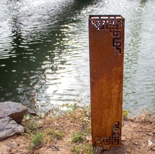 Asian Garden Columns - Zen Garden - Garden Decor - Picture 3 of 5
