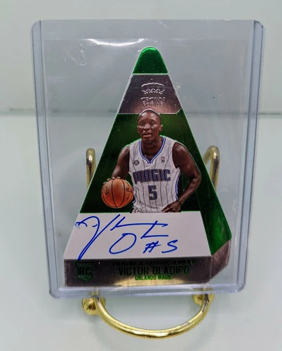 2013-14 VICTOR OLADIPO CROWN ROYALE ROOKIE  Auto green DIE CUT #3/5 Heat 🔥🔥
