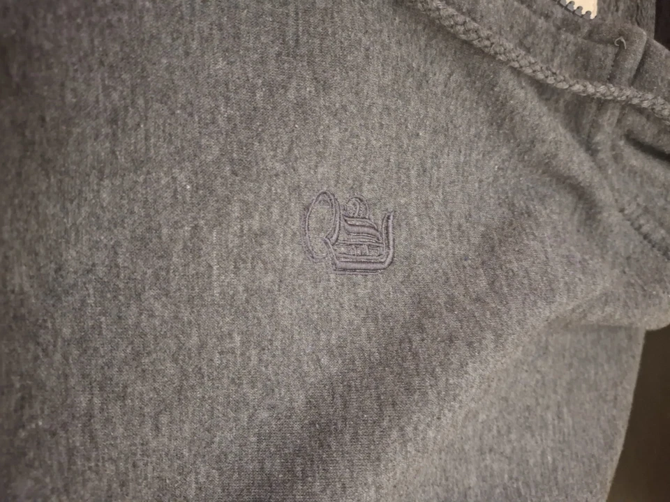 Sudadera con capucha y cremallera Ditch Plains New York para adultos talla XL gris Foto 3 de 4