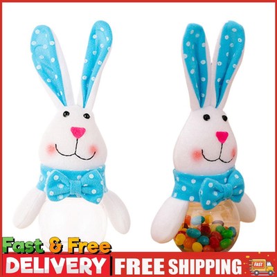 Osterhase Bonbonglas Vorratsdose Leckerli Box Ostern Party Gastgeschenke (blau)
