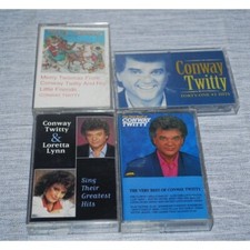 Conway Twitty Country Music Cassette Tape Lot 4 Loretta Lynn Christmas Best of