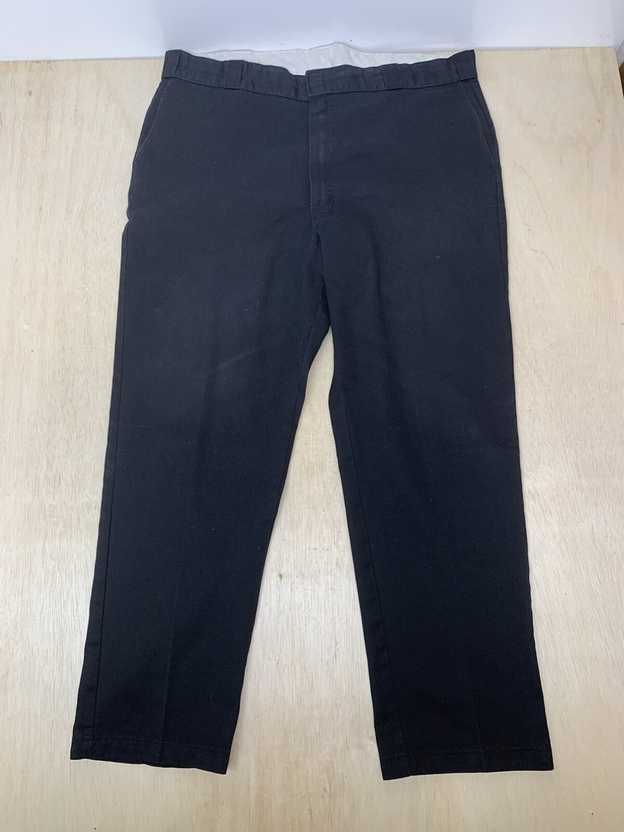 Dickies Men's Original Fit Workwear Black Work Pants 44x32