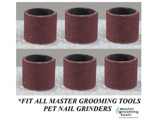 6 MEDIUM SANDING BANDS GRINDING For MASTER GROOMING TOOLS Nail Grinders Sleeve