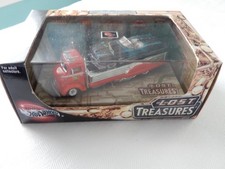 Hot Wheels Lost Treasures Red 1938 Ford Hauler Light Blue Bizarro 2001 New Hot Wheels Lost Treasures Red 1938 Ford Hauler Light Blue Bizarro 2001 New