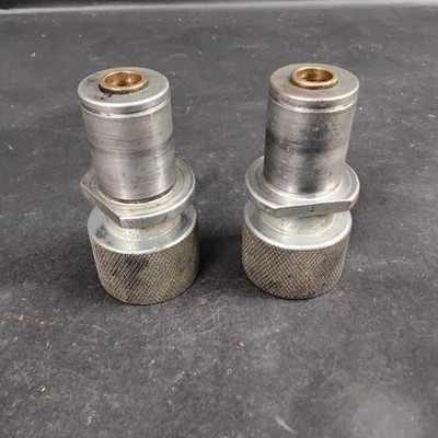 STAINLESS STEEL HYDRAULIC QUICK COUPLERS - GROUP OF 2 ($17 OBO)