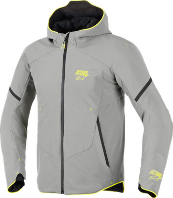 Alpinestars Aeroshell Waterproof Jacket Mid Gray Yellow Fluo 3200226-9116-XL