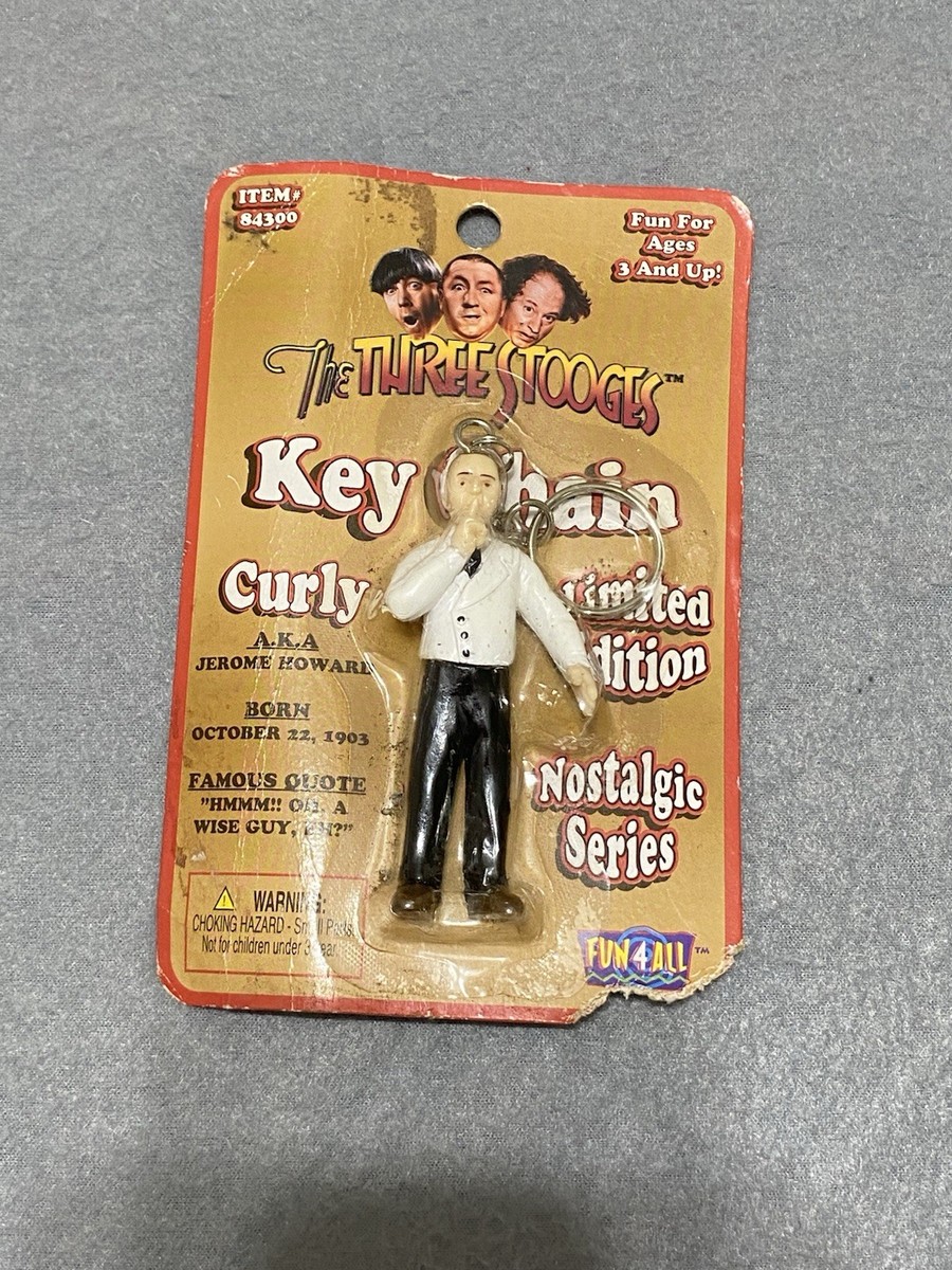 激レア、1996 THREE STOOGES 1996 Spumco Three Stooges Dolls - Moe, Larry and Curly Full Set 22