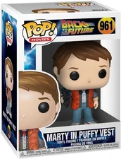 MARTY IN PUFFY VEST - BACK TO THE FUTURE - FUNKO POP - *DAMAGED BOX* 48705