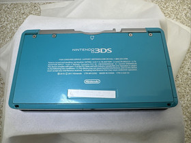Nintendo 3DS Handheld Console Aqua Blue CTR-001 (USA) W/Charger & Game Tested