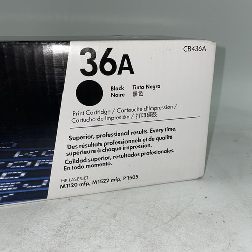Genuine HP 36A Black CB436A Toner Cartridge - Picture 4 of 4