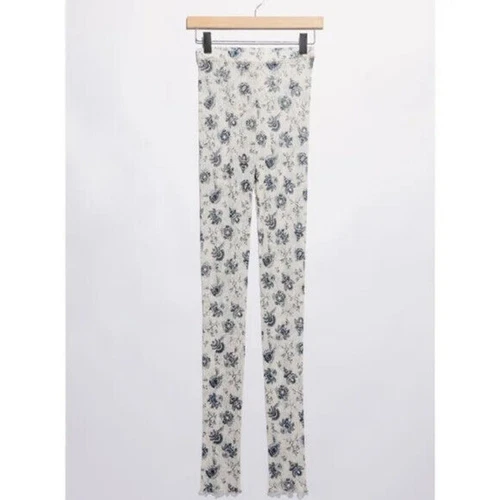 Free People Layered In Lace Leggings, Size XS, Ivory Combo (Cream Navy) New - Picture 5 of 9