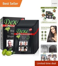 Dexe Black Hair Shampoo for Natural Hair, Temporary Instant Hair Dye Maintain...