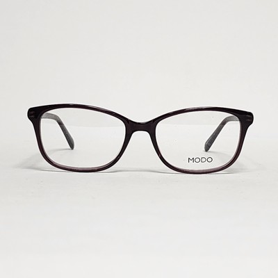 MODO 6523 Women's Handmade Oval Glasses in Dark Plum | 51mm