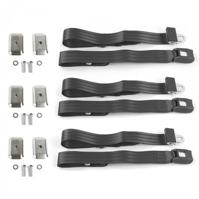 AMC Eagle 1979 - 1987 Standard 2pt CH Lap Bench Blt Kit w/BKTS 3 Belts 