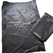 Solgaard Luggage Drawstring Storage Cover Bag 22&rdquo; Carry On Black W/ Laundry Bag