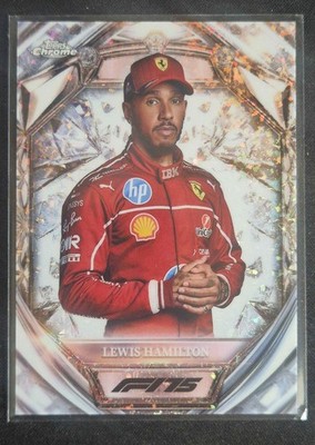 2025 Topps Chrome Formula 1 Lewis Hamilton Diamond 75th Anniversary Portrait