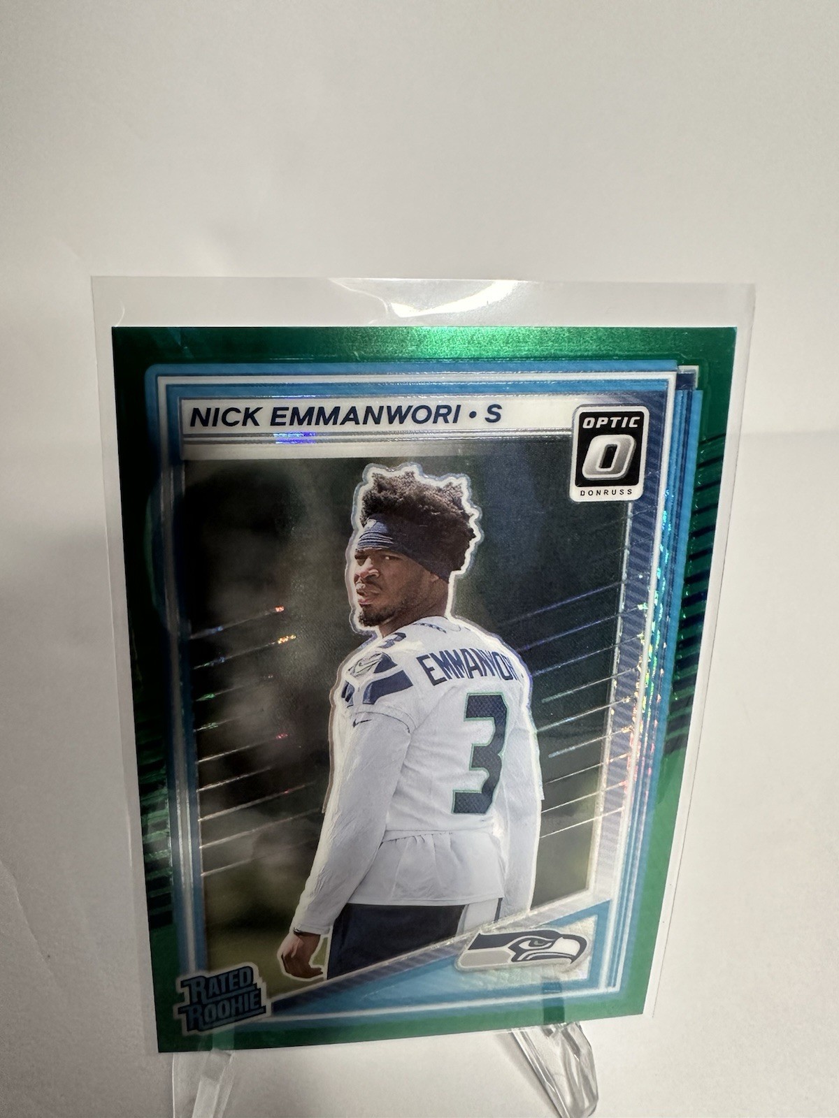 2025 Donruss Optic Nick Emmanwori Rated Rookie Green Hyper #277 Seahawks