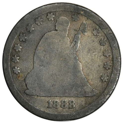 1888 SEATED LIBERTY QUARTER ~ NICE GOOD ~ RARE!