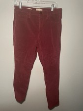 Universal Thread Burgundy High Rise Skinny Corduroy Pants Size 8/29R