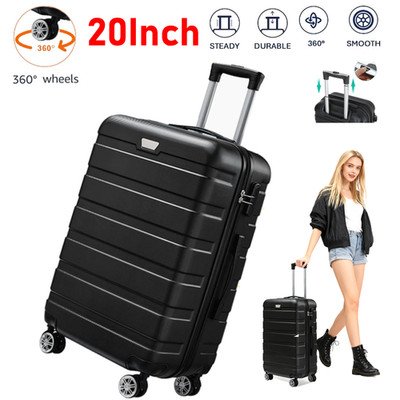 Hardside Carry On Luggage 20'' Suitcase Spinner Wheels TSA Lock Airline Approved