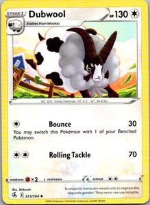 Dubwool 223/264 Fusion Strike Uncommon Pokemon TCG