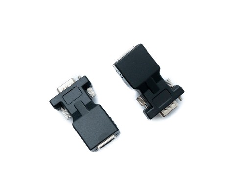 SYSTEM-S Ethernet VGA Over IP Converter 2x VGA Plug For Lan RJ45 Jack 20m - Picture 2 of 10