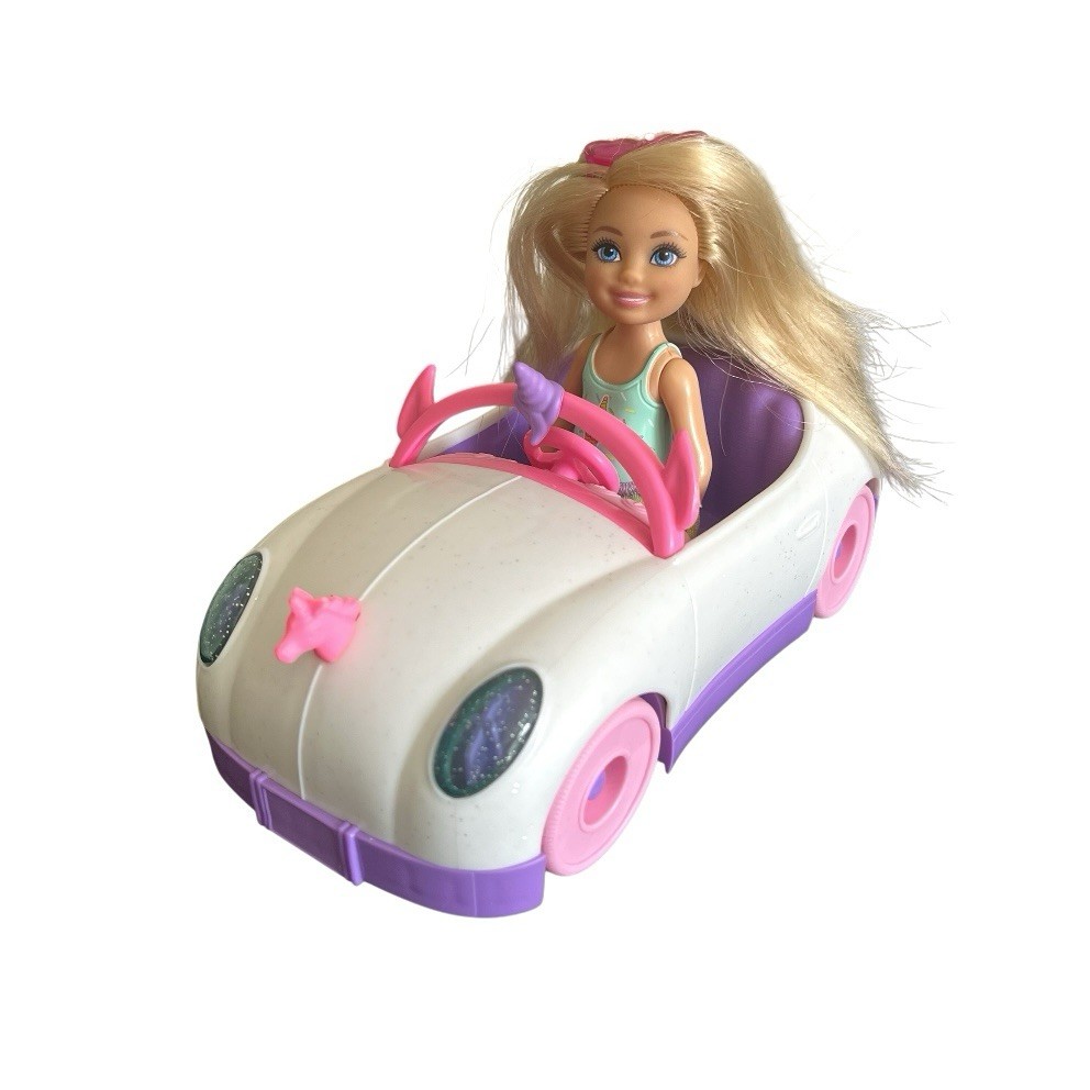 Barbie Chelsea Doll With Unicorn Car