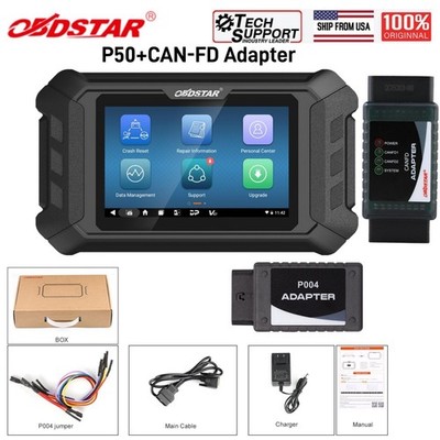 OBDSTAR P50 Reset Covers Over 13900+ E.CU Part No With CANFD CAN-FD Adapter