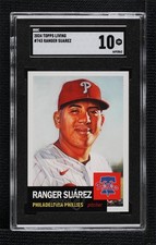 2024 Topps Living Set Online Exclusive /1589 Ranger Suarez #743 SGC 10 GEM 4k6
