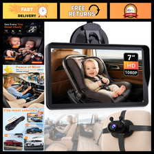 7-Inch HD 1080P Car Baby Monitor with Night Vision - Easy Setup for Parents SUV