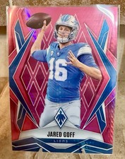 2025 Panini Phoenix Jared Goff #62 Pink Hyper /299 Lions