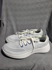 Allbirds Mens Tree Runner Go Light Grey True Navy/ Blizzard Sole Size 11.5