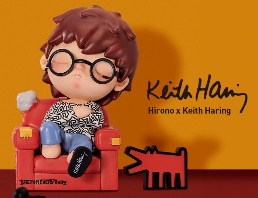 その他 Popmart Hirono x Keith Haring Amazon.com: POP MART Hirono x Keith Haring Figure, 3.93