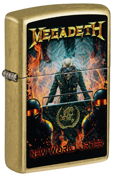 Zippo 47236,  Megadeath Rock Band Design, Street Brass Finis