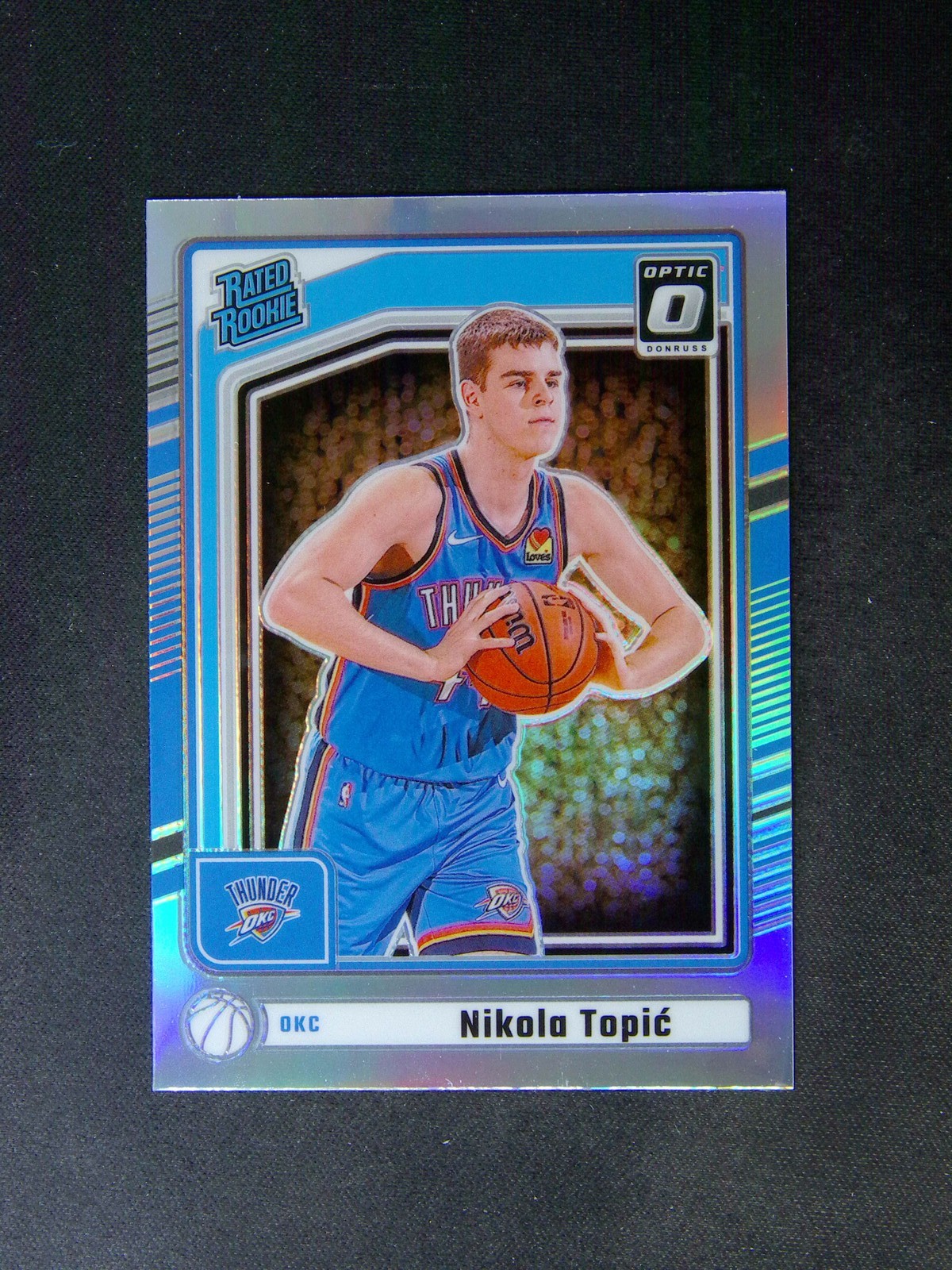 2024-25 Panini Donruss Optic Nikola Topic #208 RC Rated Rookie Preview Holo